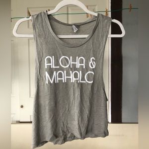 Aloha Mahalo Muscle Tee